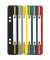 Heftstreifen kurz 3710-00-99, 3,5x15,8cm (BxL), Polypropylen (PP) mit Kunststoffdeckleiste, farbig sortiert
