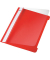 Schnellhefter Standard 4197-00-25, A5, rot, PVC-Folie, 80g, Vorderdeckel transparent