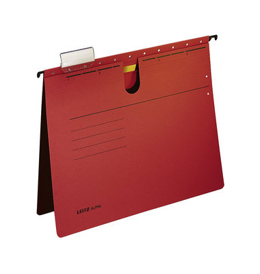 Hängehefter ALPHA 1984-00-25, A4 rot Recyclingkarton 275g
