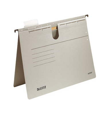 Hängehefter ALPHA 1984-00-85, A4 grau Recyclingkarton 275g
