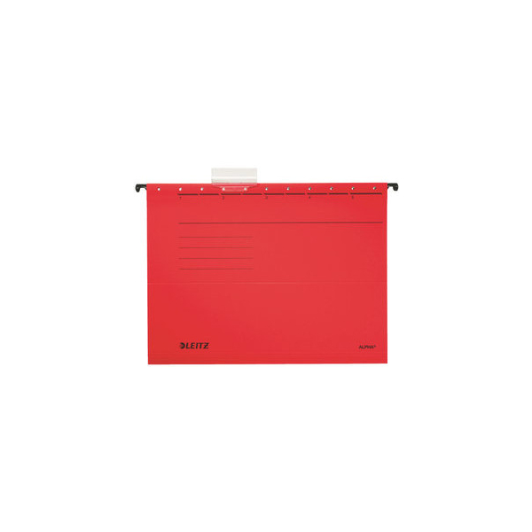 4002432456482 - Hängemappe ALPHA Karton (RC) mReiter seitlich offen A4 rot 4002432456482 25 Stück