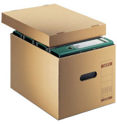 Archivbox, Wellpappe (RC), mit Deckel, A4, 34x45,5x27,5cm, braun