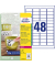 Folienetiketten Wetterfeste Folien-Etiketten, Laser L4778REV-20, wei&szlig;, 45,7x21,2mm (BxH), rechteckig