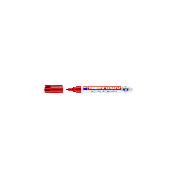 4004764827152 - CD-Marker 8400 Einweg Rundspitze 05 - 1 mm Schreibf rot 4004764827152 edding 10 Stück 4004764827152 - CD-Marker 8400 Einweg Rundspitze 05 - 1 mm Schreibf rot 4004764827152 edding 10 Stück