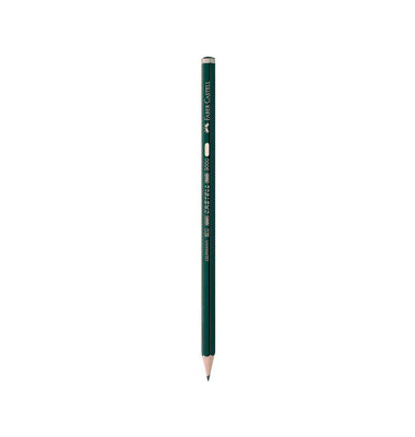 Bleistift CASTELL® 9000, sechseckig, 2H, Schaft: dunkelgrün