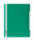 Schnellhefter Standard 257005, A4+, grün, Polyvinylchlorid (PVC), Vorderdeckel transparent