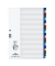 Kunststoffregister 675527, A bis Z, A4, 120µm, farbige Taben, 20-teilig