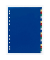 Kunststoffregister 6755-27 A-Z A4 0,12mm farbige Taben 20-teilig