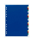 Kunststoffregister 675527, A bis Z, A4, 120µm, farbige Taben, 20-teilig