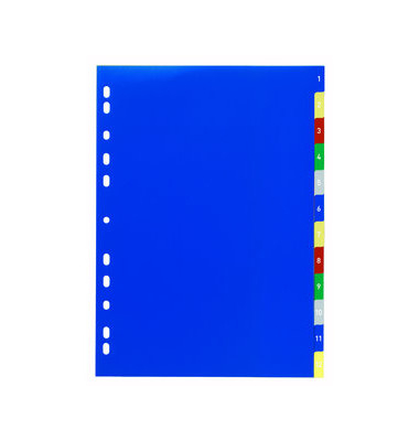 Kunststoffregister 675027, farbig