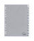 Kunststoffregister 6410-10 blanko A4 0,12mm graue Fenstertabe zum wechseln 12-teilig
