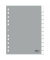 Kunststoffregister 6410 10, 12-teilig blanko, A4, 120µm, transparente Fenstertaben, 12-teilig
