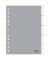 Kunststoffregister 6440-10 blanko A4 0,12mm graue Fenstertabe zum wechseln 5-teilig