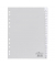 Kunststoffregister 6443-10 blanko A4 0,12mm graue Fenstertabe zum wechseln 20-teilig