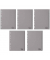 Kunststoffregister 6443-10 blanko A4 0,12mm graue Fenstertabe zum wechseln 20-teilig