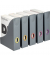 Stehsammler 770657 Varicolor 73x241x306mm A4 Polystyrol anthrazit/farbig sortiert