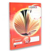Oktavheft 100050478, Lineatur 52 / kariert / keine, A6, 70g, rot, 32 Blatt / 64 Seiten