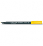 OH-Stift, Lumocolor 313, S, perm., Rsp., 0,4 mm, Schreibf.: gelb
