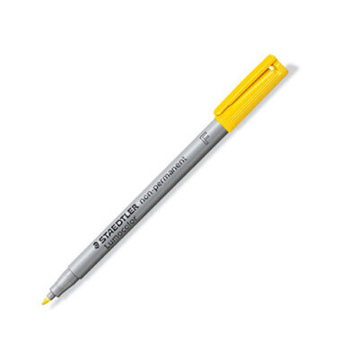 OH-Stift, Lumocolor® 316, F, non-perm., Rsp., 0,6 mm, Schreibf.: gelb