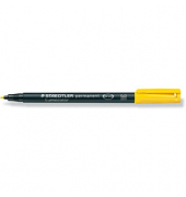 OH-Stift, Lumocolor 317, M, perm., Rsp., 1 mm, Schreibf.: gelb