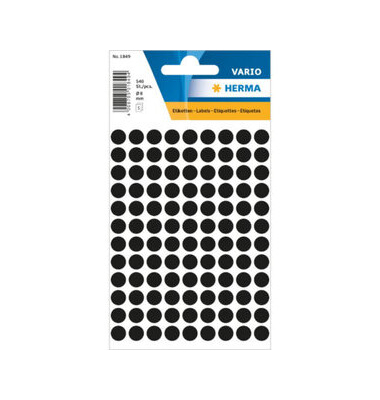 Markierungspunkte Vario 1849, schwarz, &Oslash; 8mm