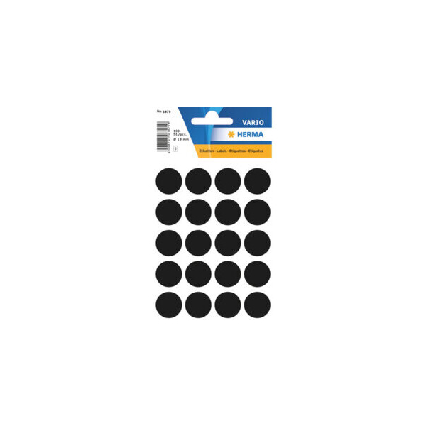 4008705702591 - Markierungspunkt sk Ø 19 mm schwarz 4008705702591 HERMA 1879 4008705702591 - Markierungspunkt sk Ø 19 mm schwarz 4008705702591 HERMA 1879