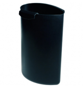 Abfalleinsatz MOON, PP, ohne Deckel, 6 l, schwarz