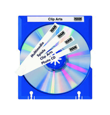 CD-Hülle MÄX, Kunststoff, für: 1 CDDVD, blau CD-Hülle
