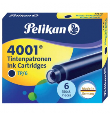Füllerpatronen 4001TP/6 301184 blauschwarz