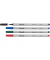 Fineliner 96, 943167, silber (Schreibfarbe: blau), 0,4mm