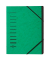 Ordnungsmappe A4 7-teilig grün Aufdruck 1-7 auf dem Deckel mit Eck