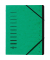 Ordnungsmappe A4 12-teilig grün Aufdruck 1-12 auf dem Deckel mit Ec