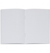 Geschäftsbuch, Glanzkarton, kariert, A6, Einband: blau, 32 Blatt