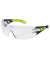 Schutzbrille pheos 9192 225 HC/AF farblos schwarz/grün