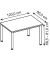 Schreibtisch, manuell höhenverstellbar, 68,5-81cm (H), 120x80cm (BxT), rechteckig, grau / silber