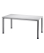 Schreibtisch, manuell höhenverstellbar, 68,5-81cm (H), 160x80cm (BxT), rechteckig, grau / silber