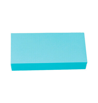 Moderationskarte, Rechteck, 20,5 x 9,5 cm, 130 g/m², blau