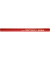 Zimmermannsbleistift PROFI, 333/24, Härte 2H, rot