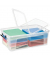Aufbewahrungsbox Ablagebox HW675 2006750110, 50 Liter, mit Deckel, au&szlig;en 69,5x45x24,1cm, Kunststoff transparent