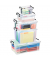 Aufbewahrungsbox Ablagebox HW675 2006750110, 50 Liter, mit Deckel, au&szlig;en 69,5x45x24,1cm, Kunststoff transparent