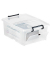 Aufbewahrungsbox Ablagebox HW695 2006950110, 20 Liter mit Deckel, für A4, außen 460x360x190mm, Kunststoff transparent