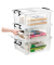 Aufbewahrungsbox Ablagebox HW695 2006950110, 20 Liter mit Deckel, für A4, außen 460x360x190mm, Kunststoff transparent