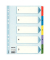 Kartonregister 100160, 1 bis 5, A4, 160 g/m², farbige Taben, 5-teilig