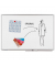 Whiteboard Universal Plus, 7-102174, 180x120cm (BxH), emailliert, Aluminiumrahmen