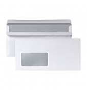 Briefumschlag 9210S, Din Lang, mit Fenster, selbstklebend, 75g, weiß