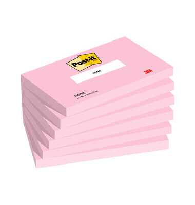 Haftnotizen 655PNK, Notes, 127x76mm, flamingopink, rechteckig