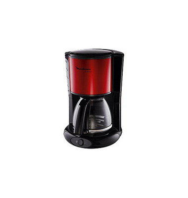 Kaffeemaschine Subito FG360D, schwarz/Edelstahl/rot, 1000 Watt, 15 Tassen