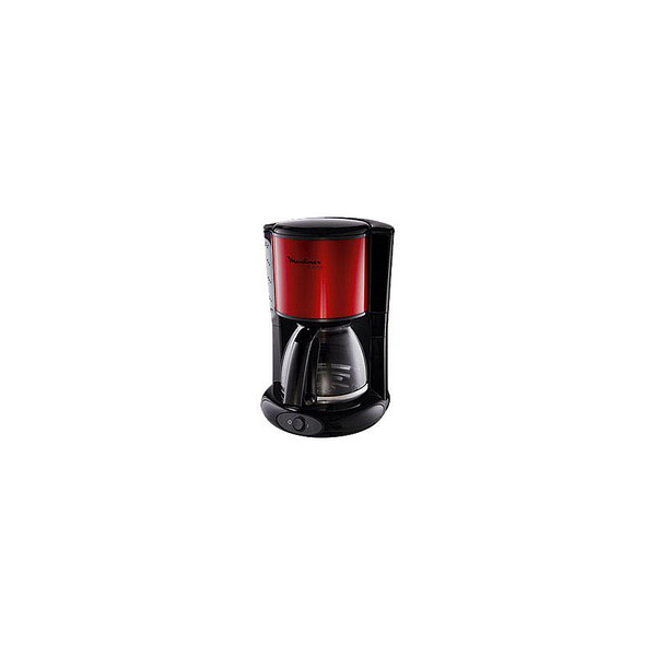 Moulinex Kaffeemaschine Subito FG360D, schwarz/Edelstahl/rot, 1000 Watt, 15 Tassen 3045386369614 Moulinex