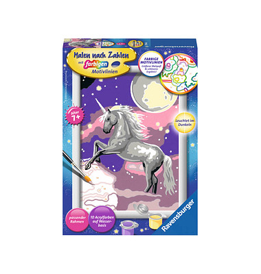 Ravensburger Malen-nach-Zahlen Einhorn mehrfarbig