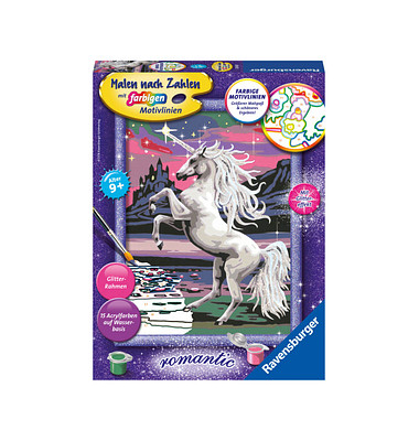 Ravensburger Malen-nach-Zahlen Magisches Einhorn mehrfarbig Ravensburger Malen-nach-Zahlen Magisches Einhorn mehrfarbig